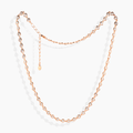 Collar Tennis en Oro Rosa con Circonitas