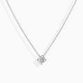 Collar Solitario Plata de Ley 925 con Circonita