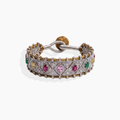 Pulsera multicolor con circonitas blancas y de colores